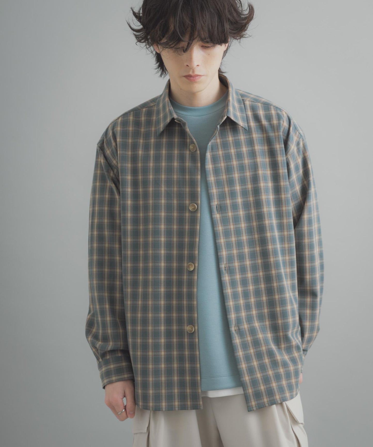 易打理 寬鬆 翻領 襯衫