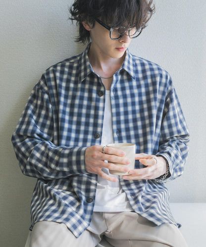 易打理 寬鬆 翻領 襯衫