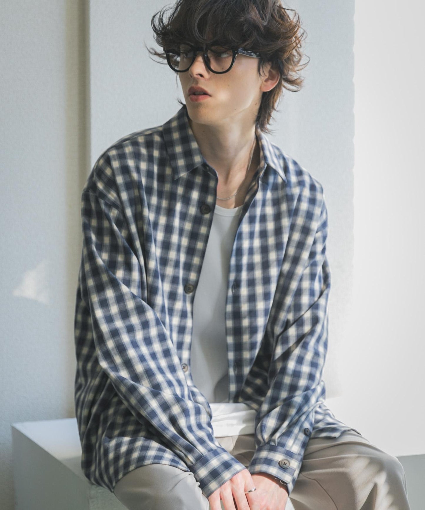 易打理 寬鬆 翻領 襯衫