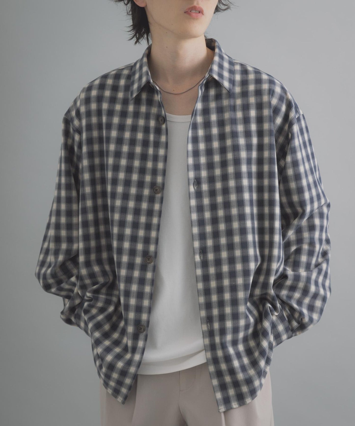 易打理 寬鬆 翻領 襯衫