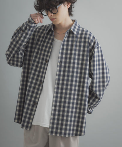 易打理 寬鬆 翻領 襯衫