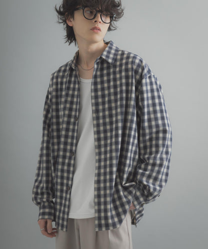 易打理 寬鬆 翻領 襯衫