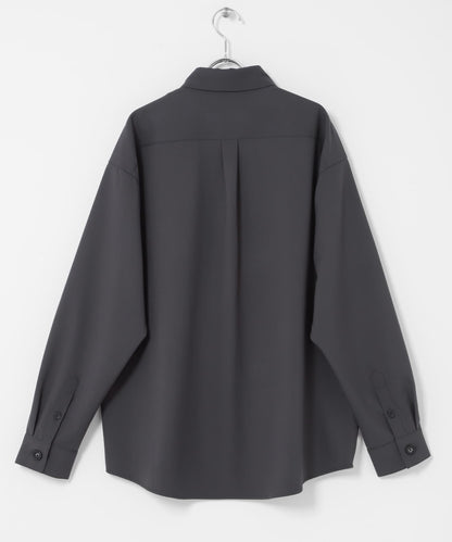 易打理 寬鬆 翻領 襯衫