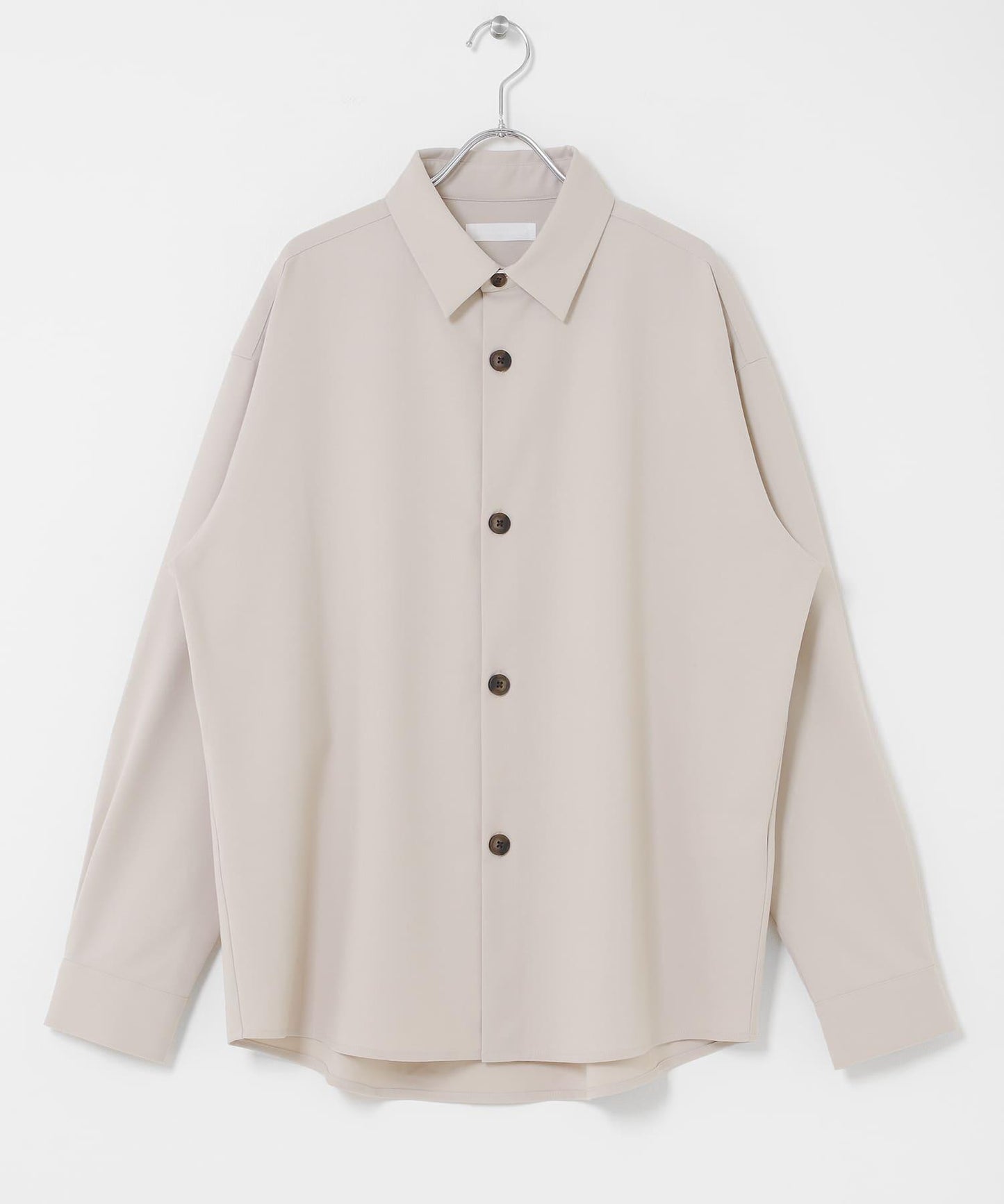 易打理 寬鬆 翻領 襯衫