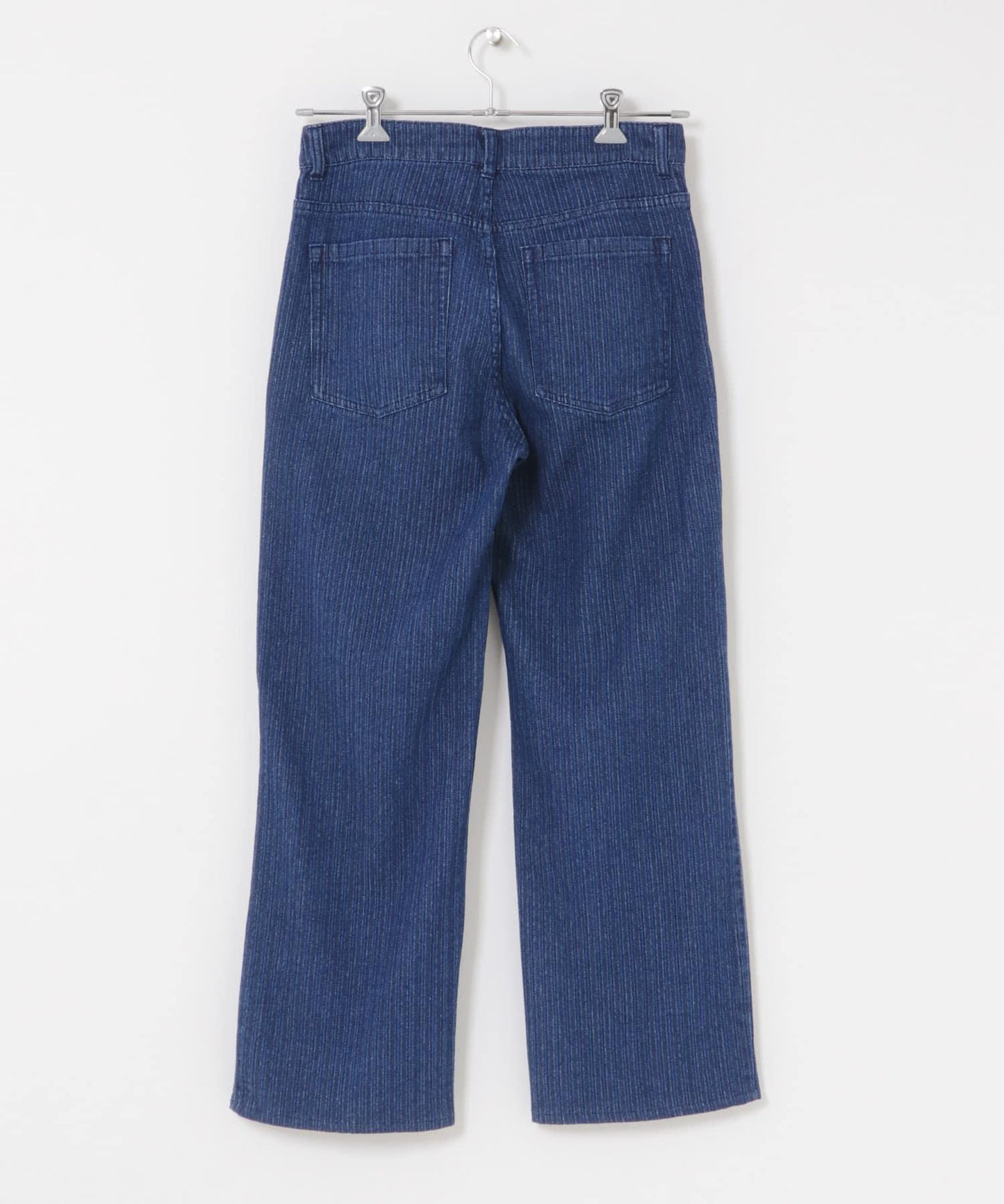 提花直筒牛仔褲