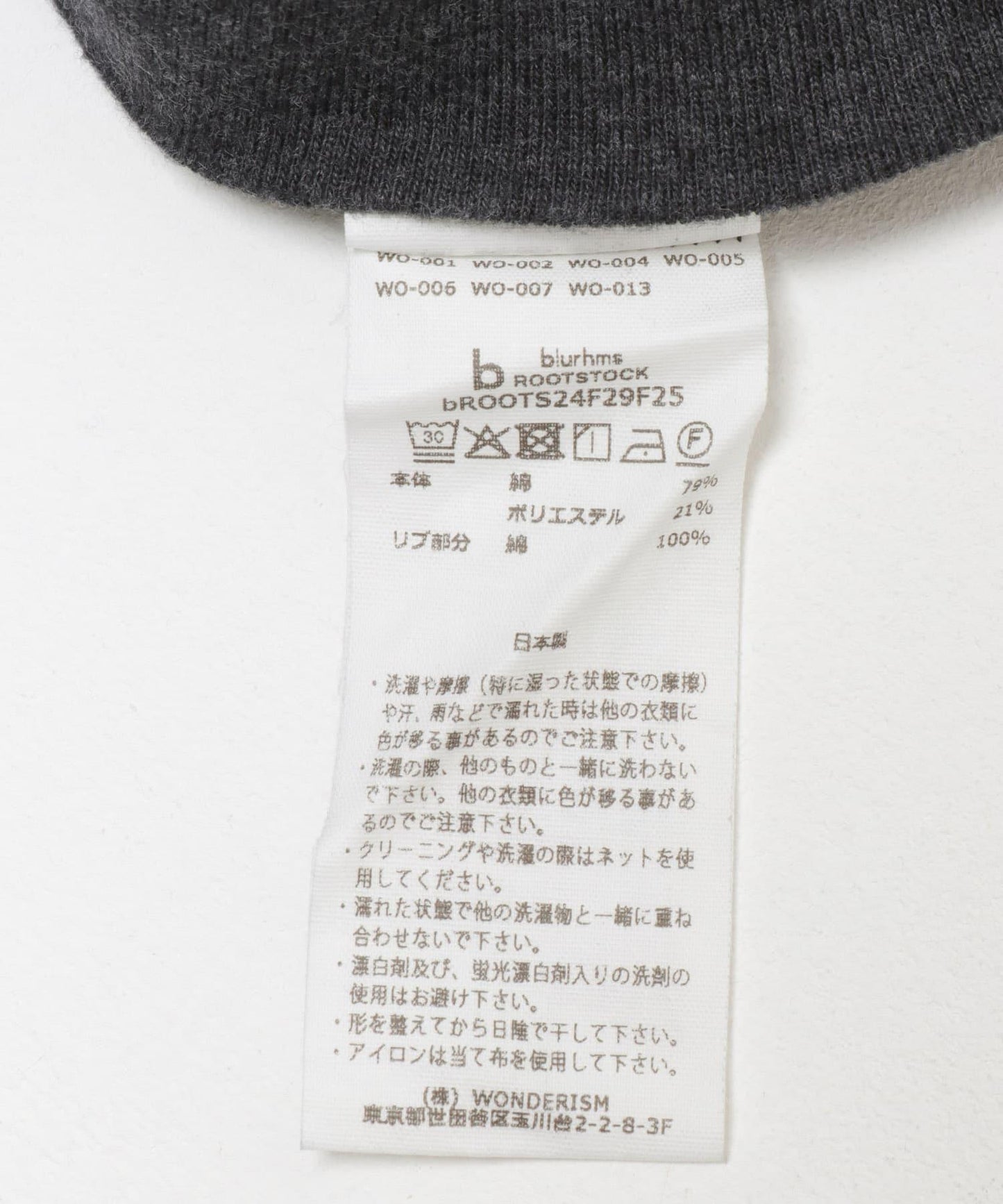 blurhmsROOTSTOCK Rough&Smooth Thermal 套頭衫