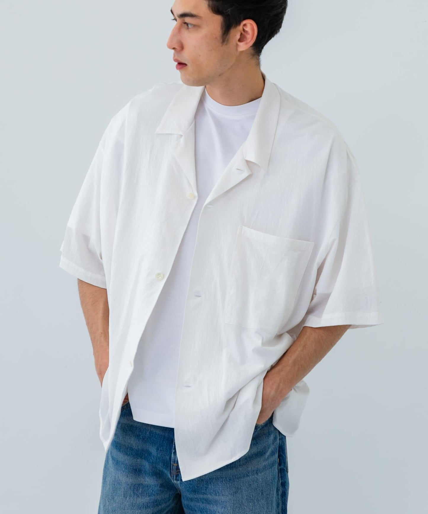 GGG Open Collar Short-Sleeve Shirts