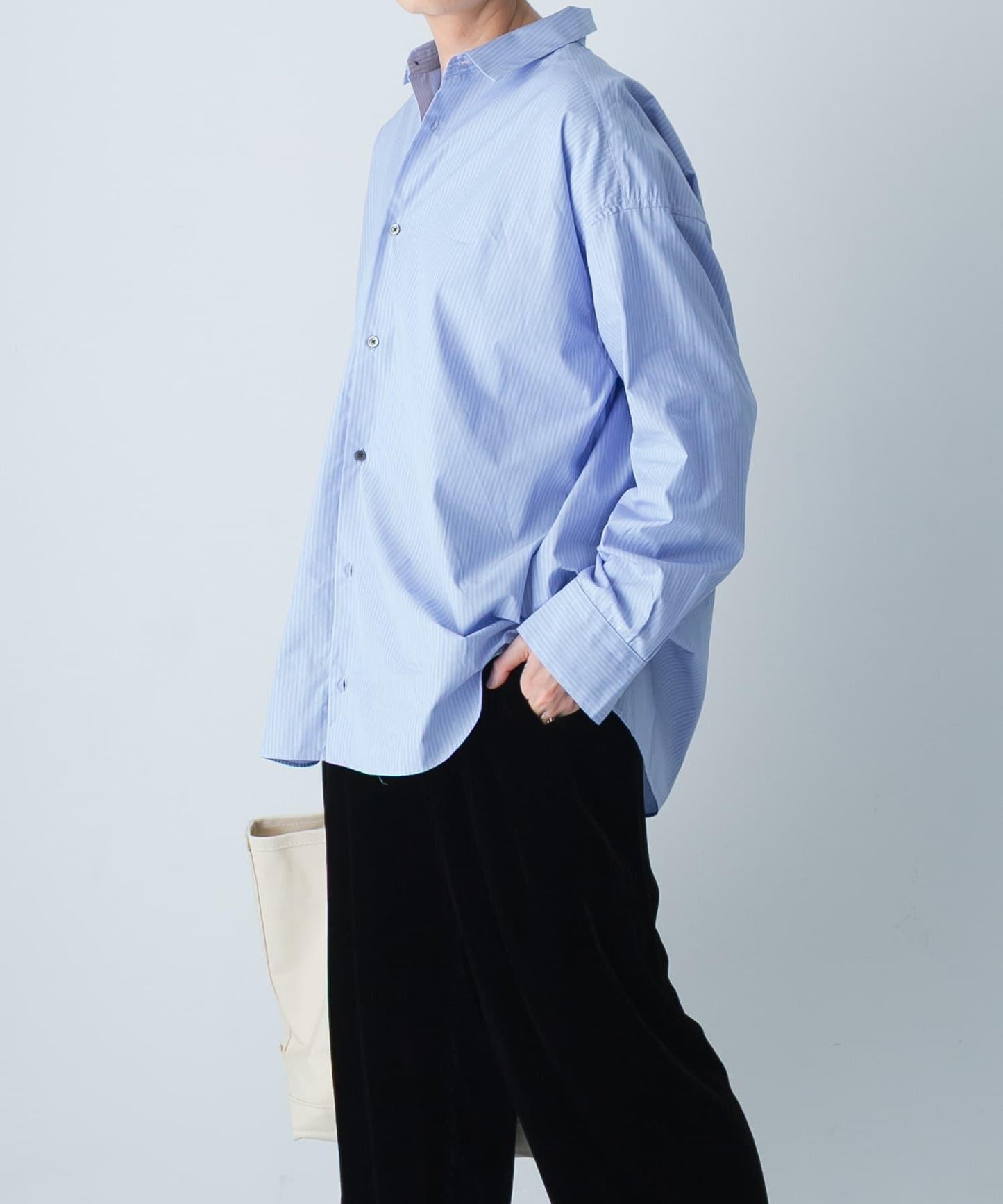 純棉標準版型條紋襯衫