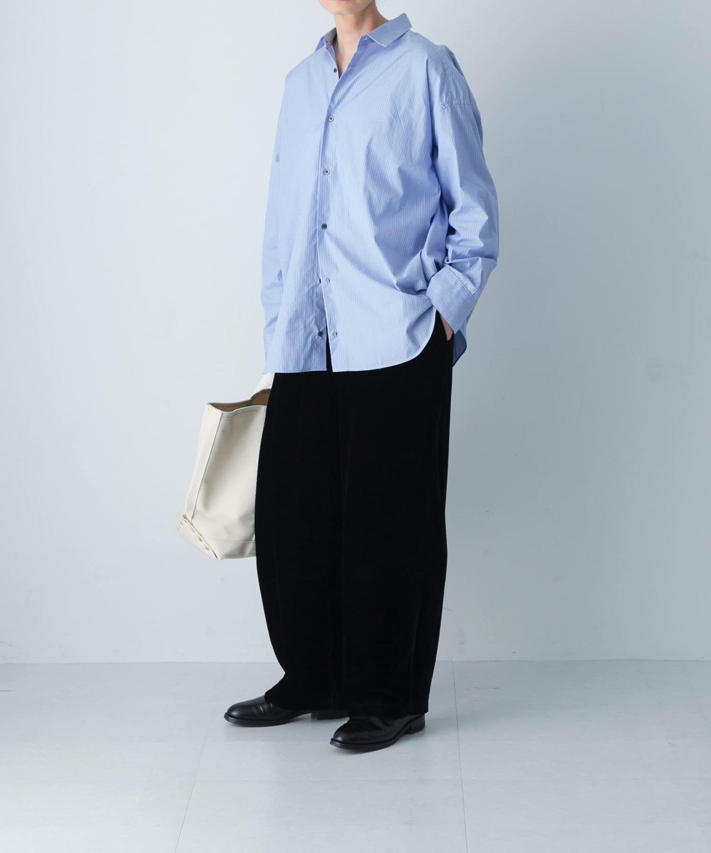 純棉標準版型條紋襯衫