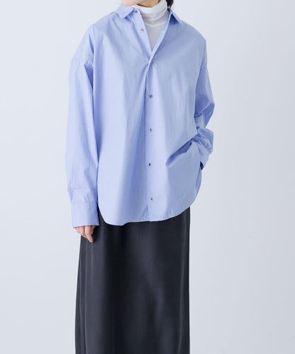 純棉標準版型條紋襯衫