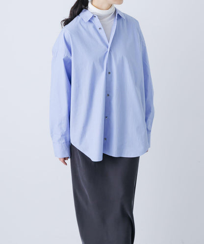 純棉標準版型條紋襯衫