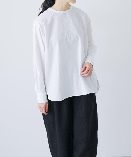 棉質圓領套頭襯衫