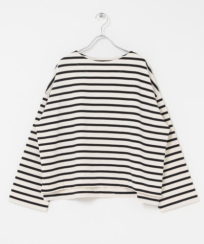 純棉船領條紋T恤