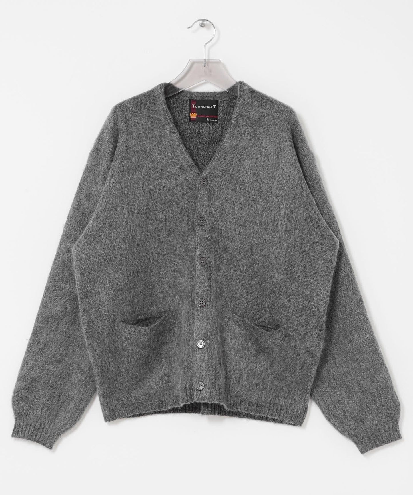 TOWNCRAFT SOLID SHAGGY CARDIGAN