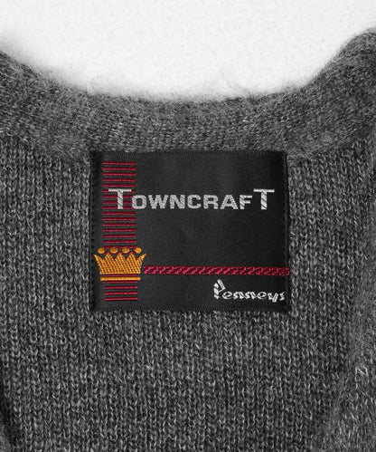 TOWNCRAFT SOLID SHAGGY CARDIGAN