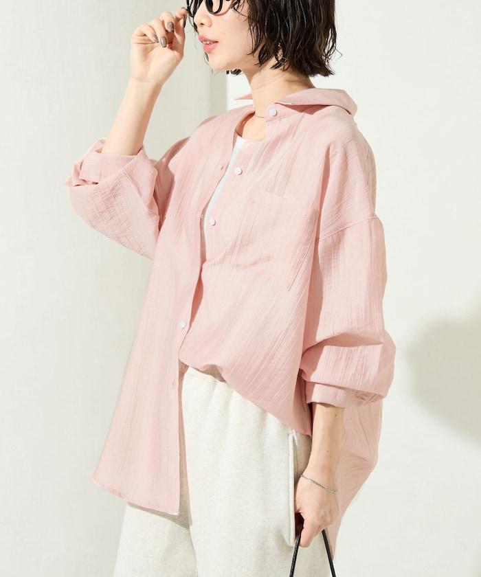シアーワッシャービッグロングスリーブシャツ【限定展開】