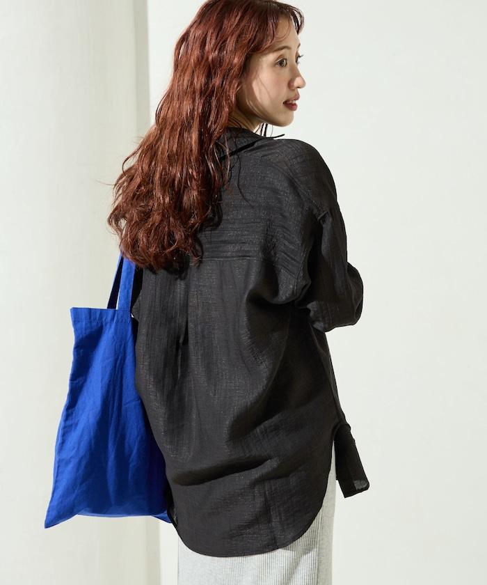 シアーワッシャービッグロングスリーブシャツ【限定展開】