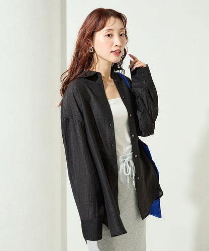 シアーワッシャービッグロングスリーブシャツ【限定展開】