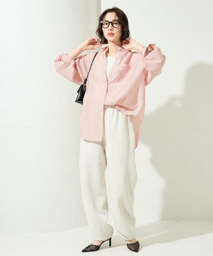 シアーワッシャービッグロングスリーブシャツ【限定展開】