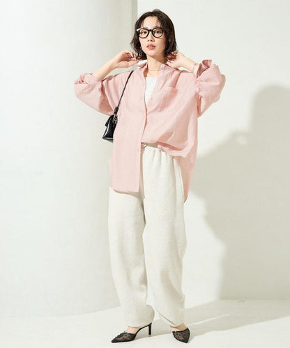 シアーワッシャービッグロングスリーブシャツ【限定展開】