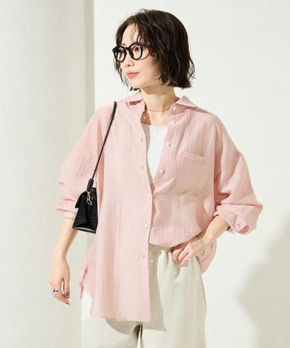 シアーワッシャービッグロングスリーブシャツ【限定展開】