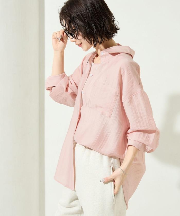 シアーワッシャービッグロングスリーブシャツ【限定展開】