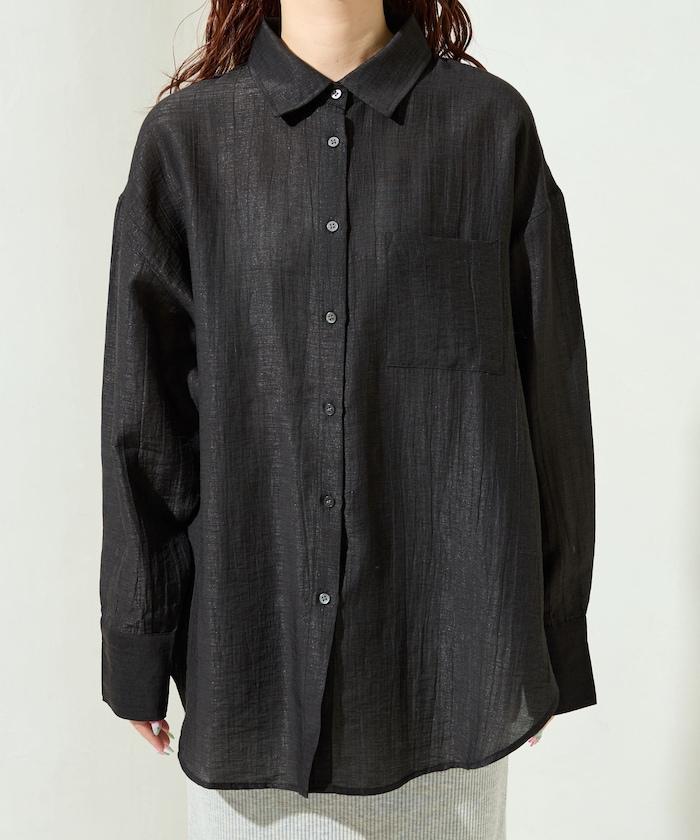 シアーワッシャービッグロングスリーブシャツ【限定展開】