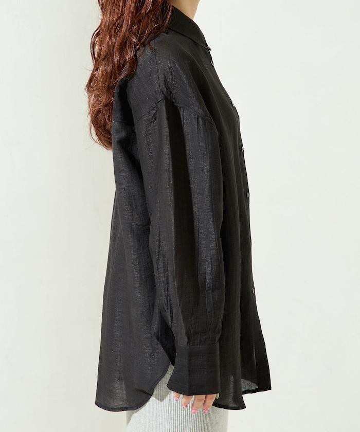 シアーワッシャービッグロングスリーブシャツ【限定展開】