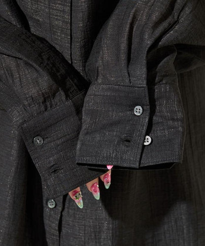 シアーワッシャービッグロングスリーブシャツ【限定展開】