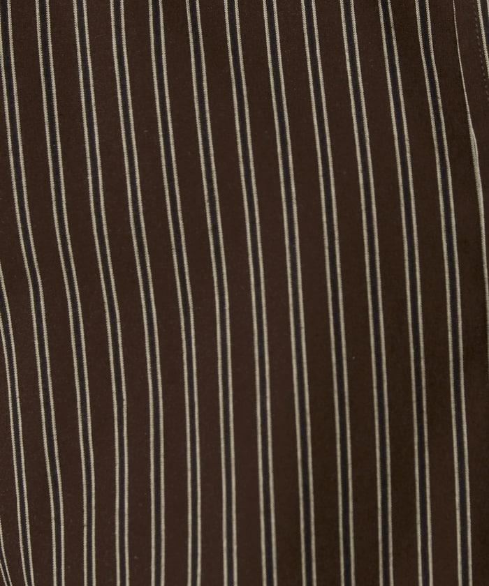 ストライプバックレースアップシャツ【限定展開】