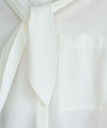 タイ付きフーディービッグシャツ【限定展開】