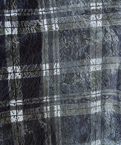 レースチェックプリントオーバーシャツ(セットアップ対応)【限定展開】