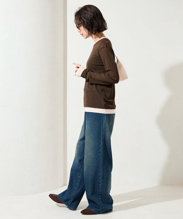 レイヤード風パワーメッシュシアープルオーバー【限定展開】