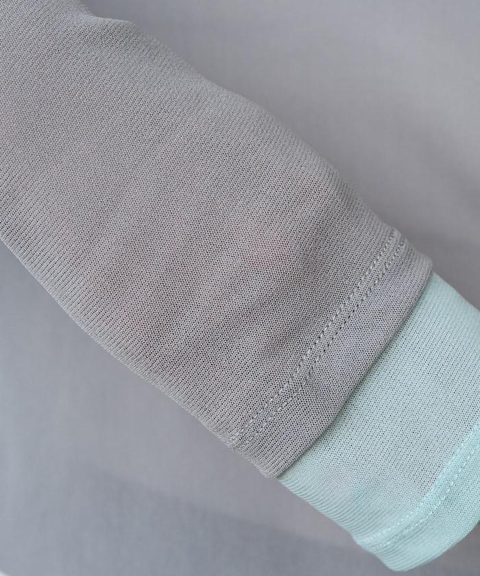 レイヤード風パワーメッシュシアープルオーバー【限定展開】