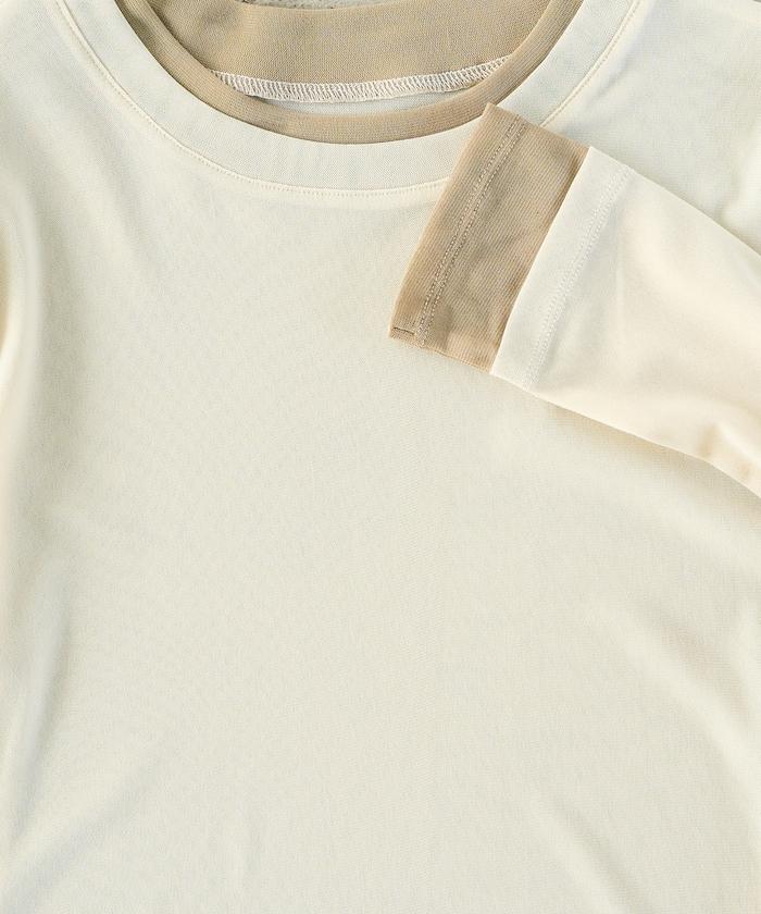 レイヤード風パワーメッシュシアープルオーバー【限定展開】