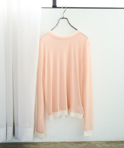 レイヤード風パワーメッシュシアープルオーバー【限定展開】