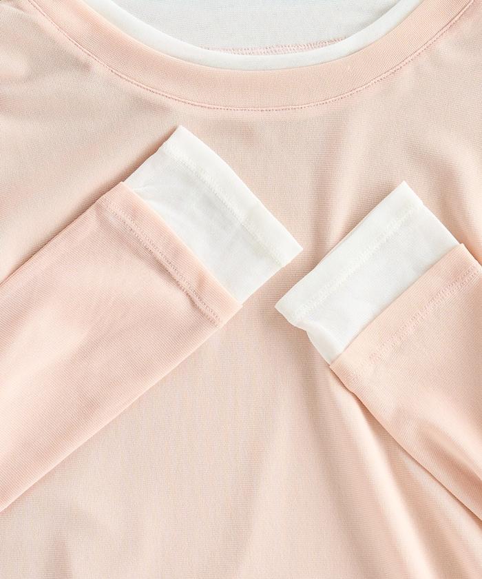 レイヤード風パワーメッシュシアープルオーバー【限定展開】