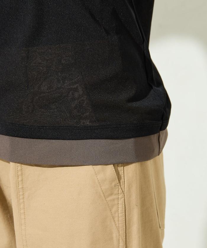 レイヤード風パワーメッシュシアープルオーバー【限定展開】