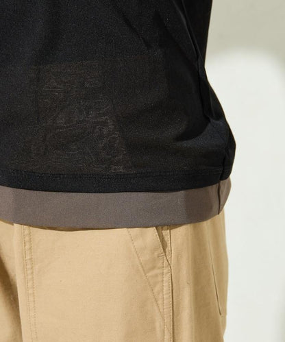 レイヤード風パワーメッシュシアープルオーバー【限定展開】