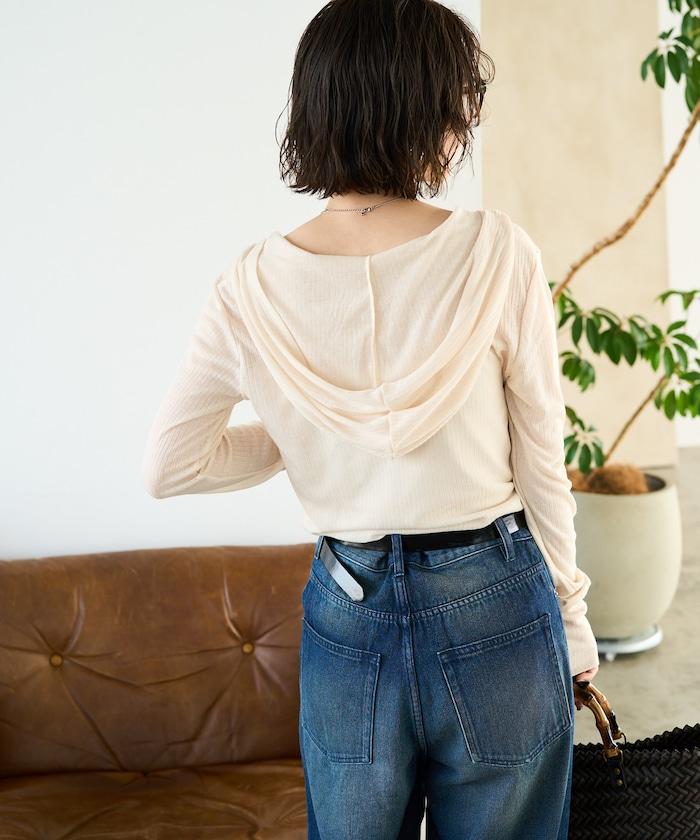 シアーテレコフーディーボタンロンTEE【限定展開】