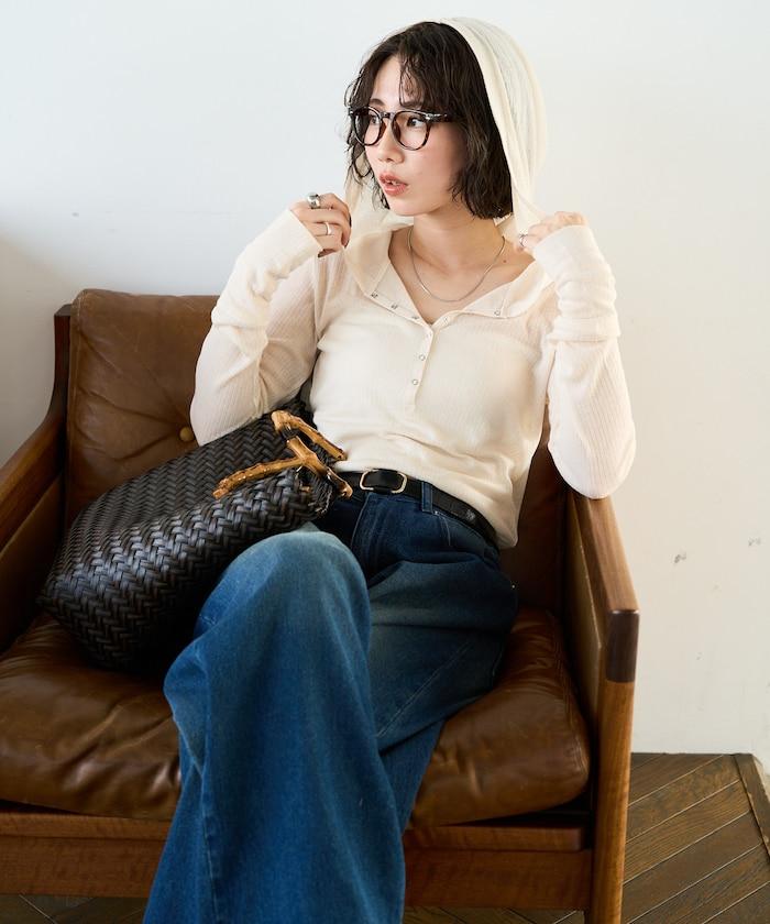 シアーテレコフーディーボタンロンTEE【限定展開】