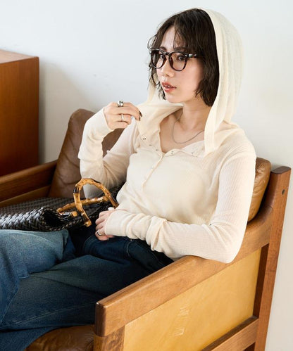 シアーテレコフーディーボタンロンTEE【限定展開】