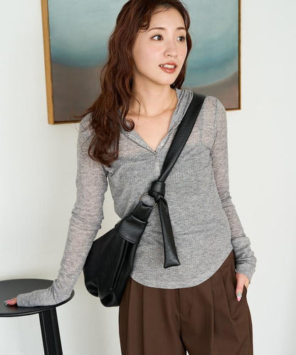 シアーテレコフーディーボタンロンTEE【限定展開】