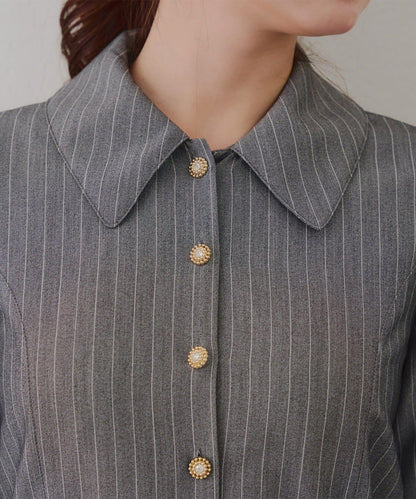 腰帶設計 襯衫風 迷你連衣裙