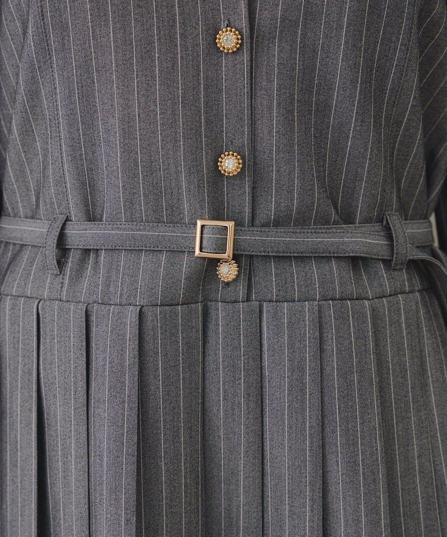 腰帶設計 襯衫風 迷你連衣裙