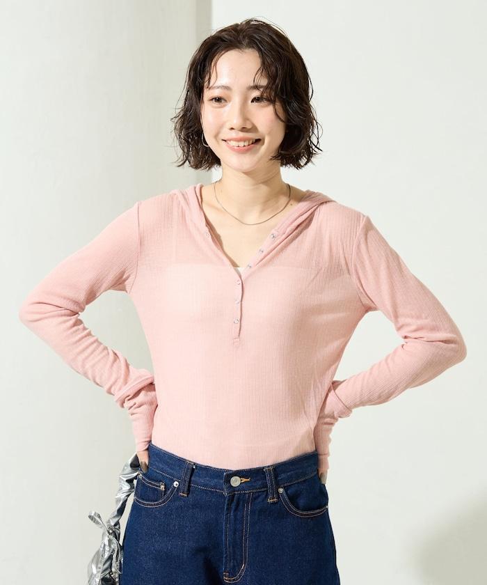 シアーテレコフーディーボタンロンTEE【限定展開】