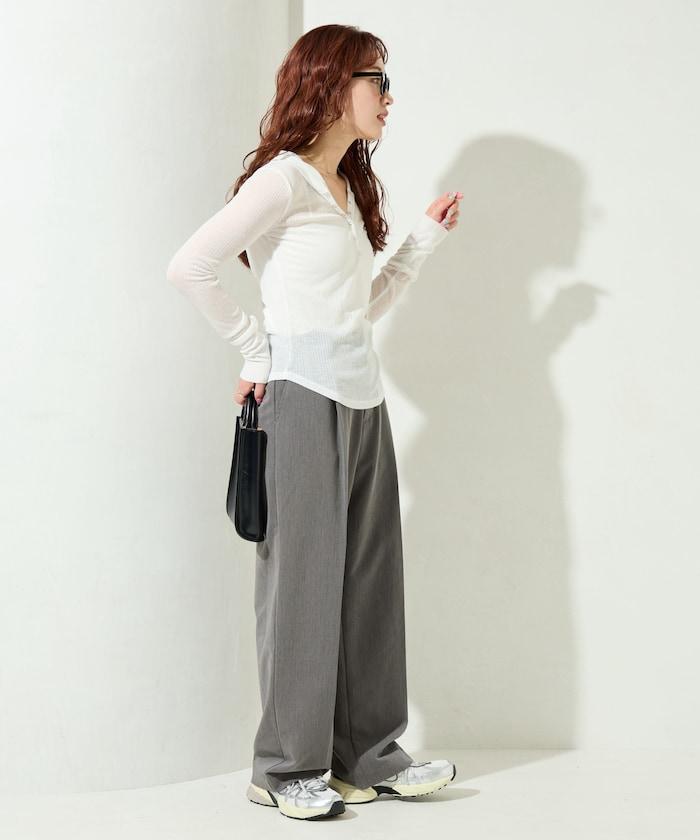 シアーテレコフーディーボタンロンTEE【限定展開】