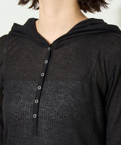 シアーテレコフーディーボタンロンTEE【限定展開】