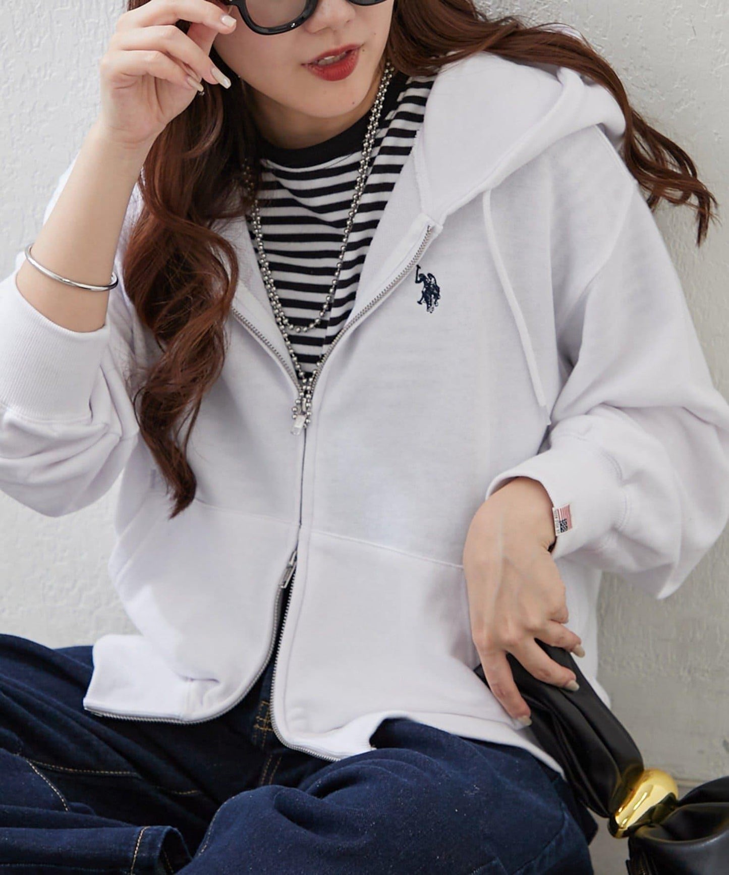 U.S. POLO ASSN. ×RMAF WZIP連帽衛衣