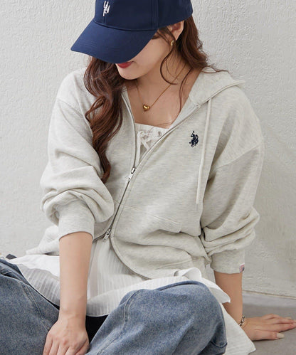 U.S. POLO ASSN. ×RMAF WZIP連帽衛衣